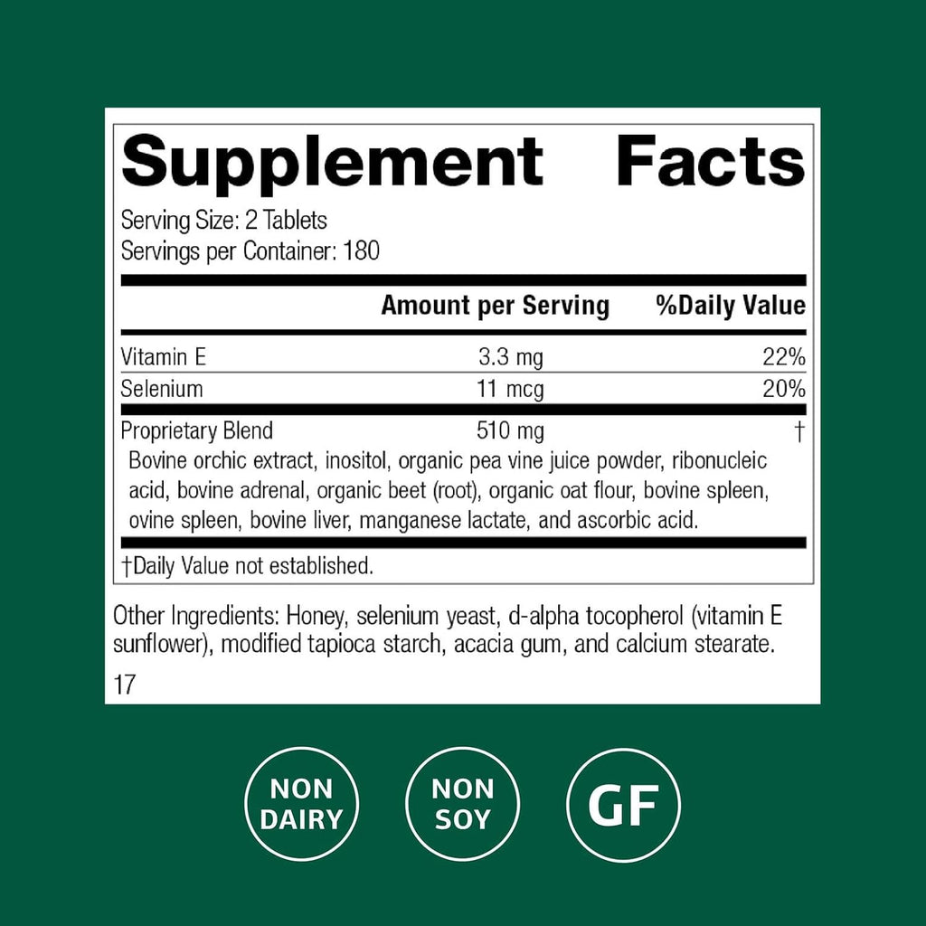 Standard Process Cataplex E, Thyroid & Endocrine Support, 360 Tablets
