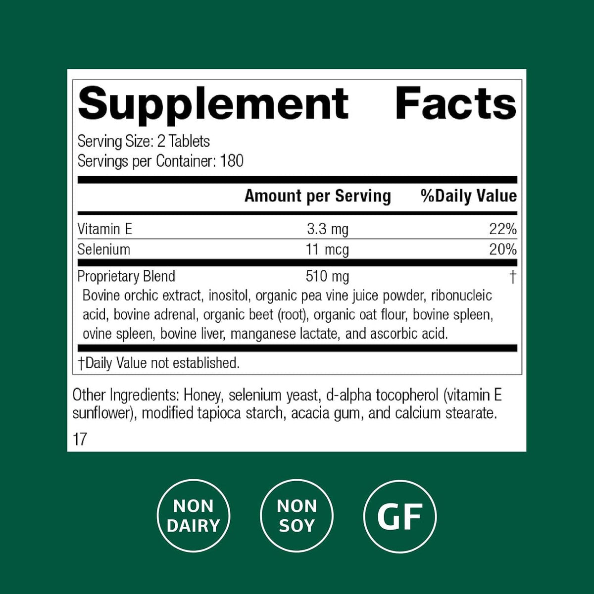 Standard Process Cataplex E, Thyroid & Endocrine Support, 360 Tablets