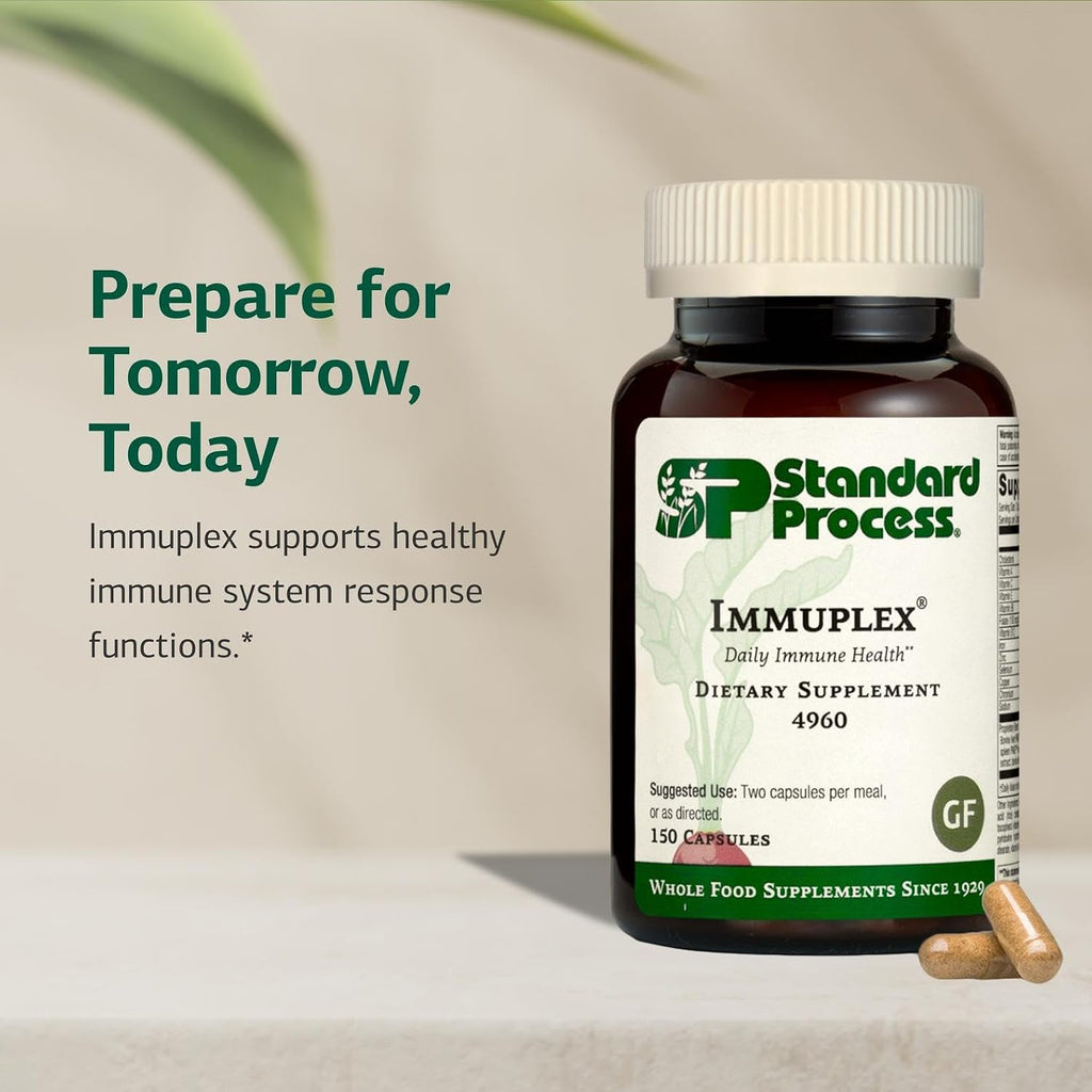 Standard Process Immuplex, Daily Immune Support Supplement, 150 Capsules