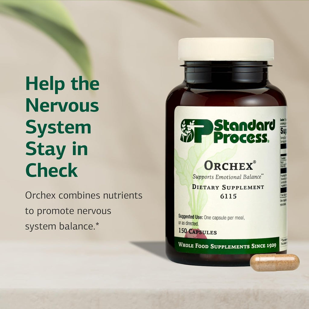 Standard Process Orchex, Emotional Balance Supplement, 150 Capsules