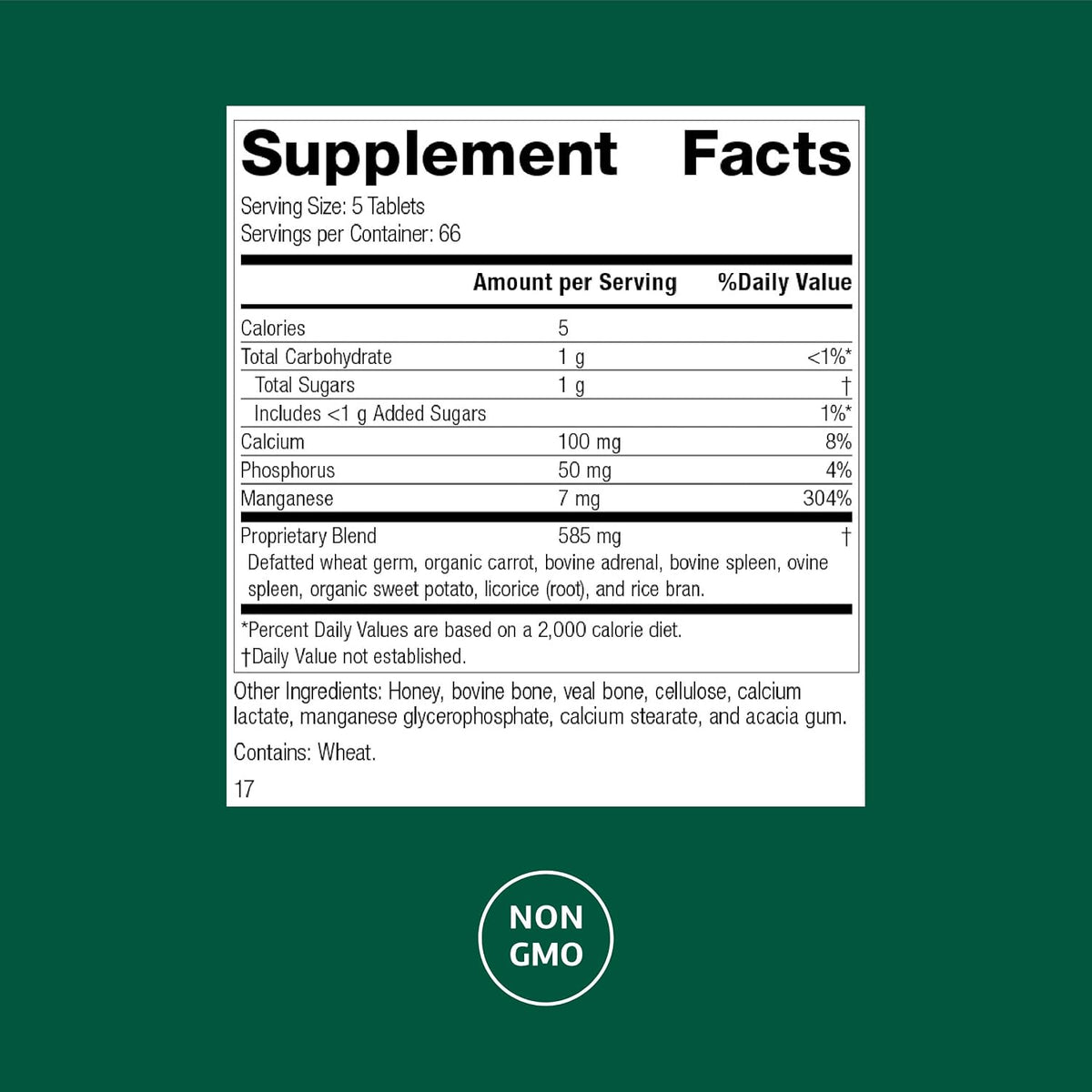 Standard Process Bio-Dent Skeletal Health Supplement, 330 Tablets