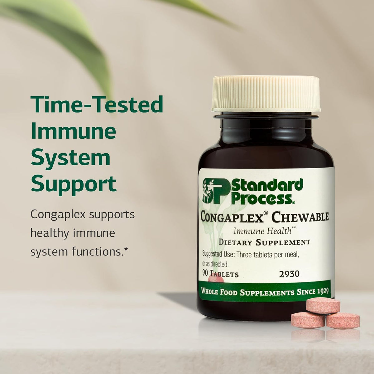 Standard Process Congaplex Chewable, Immune System Support, 90 Tablets