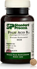 Standard Process Folic Acid B12, Healthy Cell Production, 180 Tablets