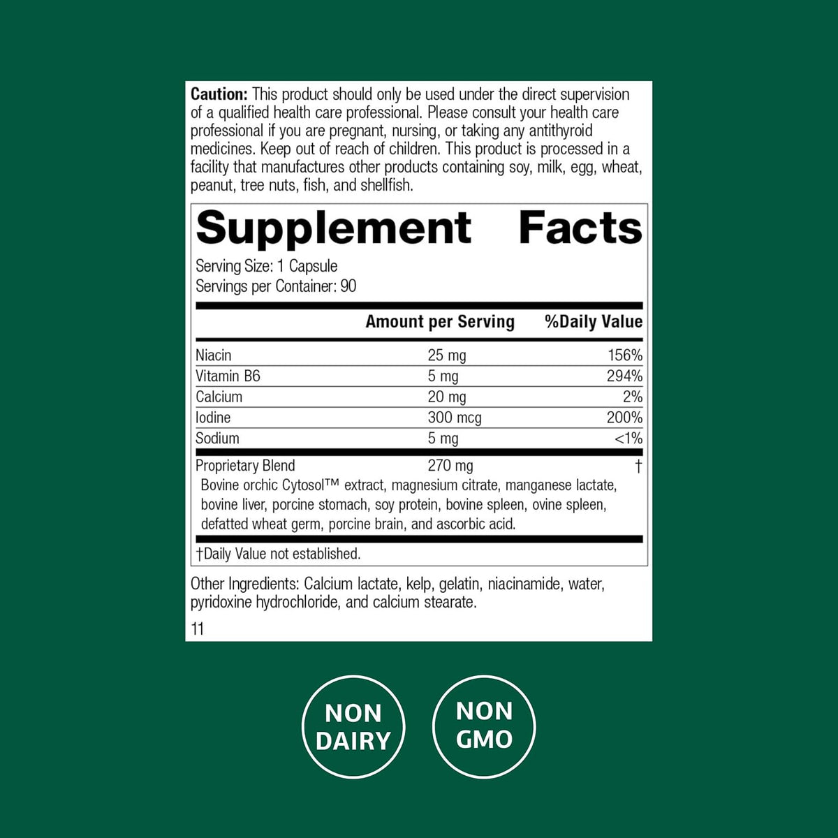 Standard Process Min-Chex, Nervous System & Stress Support, 90 Capsules