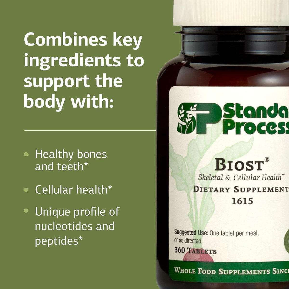 Standard Process Biost, Skeletal & Cellular Supplement, 360 Tablets