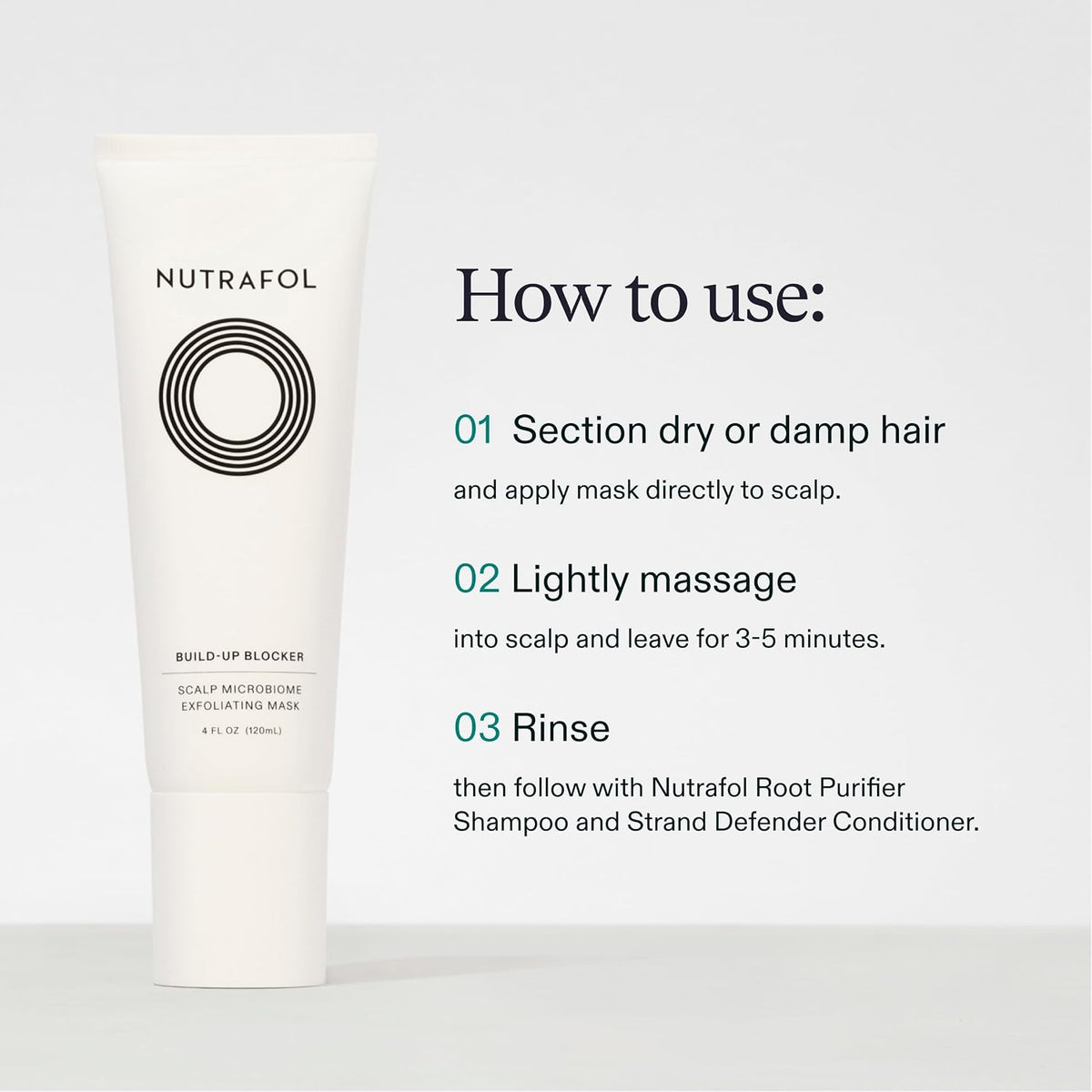 Nutrafol Exfoliating Scalp Mask for Thinning Hair, Color Safe, 4 Fl Oz