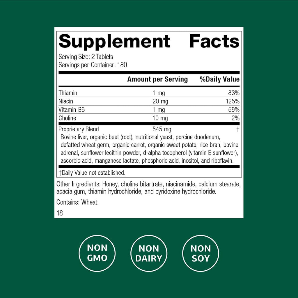 Standard Process Cataplex B, Nervous System & Heart Health, 360 Tablets