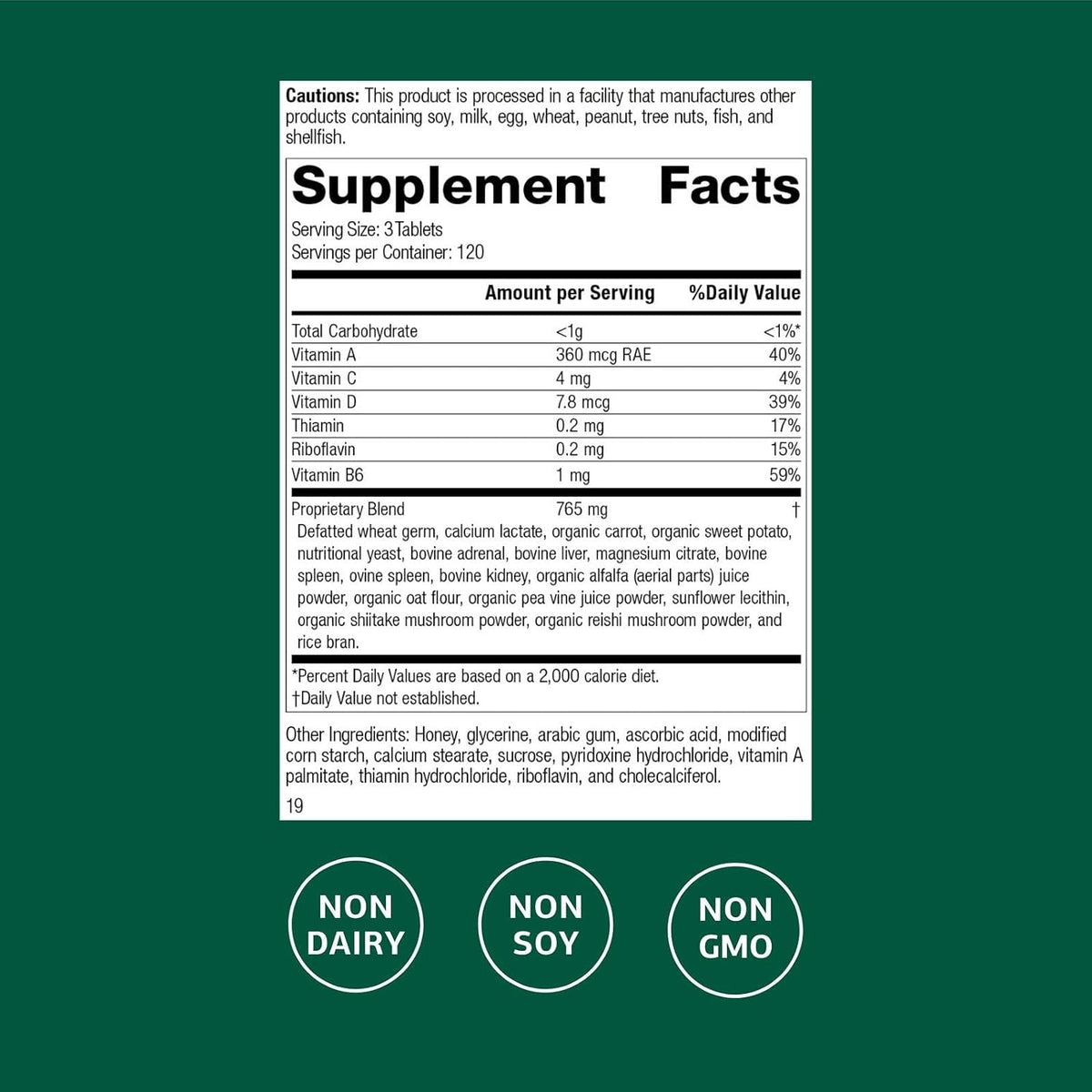 Standard Process Catalyn, General Wellness Supplement, 360 Tablets