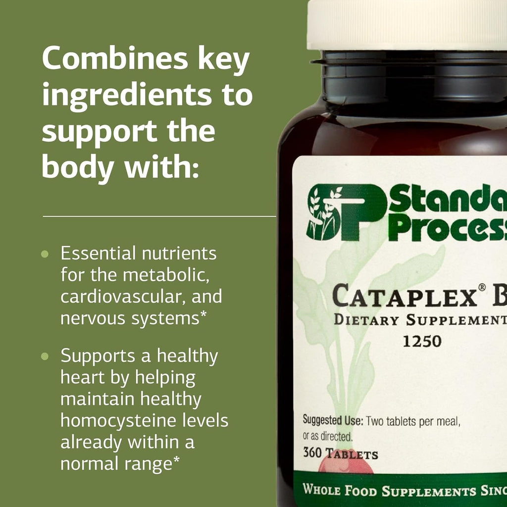 Standard Process Cataplex B, Nervous System & Heart Health, 360 Tablets