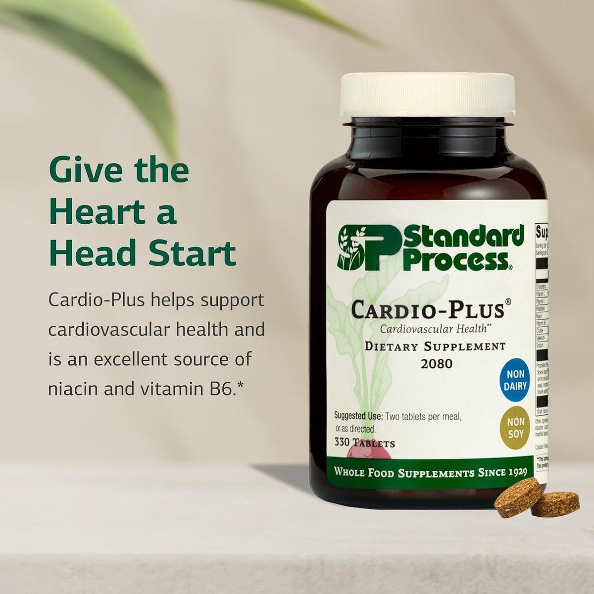 Standard Process Cardio-Plus, Heart & Circulation Support, 330 Tablets