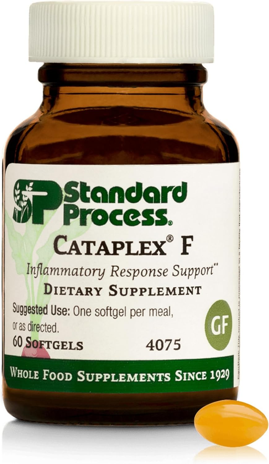 Standard Process Flax Oil Plus, Omega-3 Hair & Skin Support, 60 Softgels