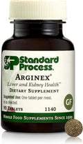 Standard Process Arginex, Vitamin A Liver & Kidney Supplement, 90 Tablets