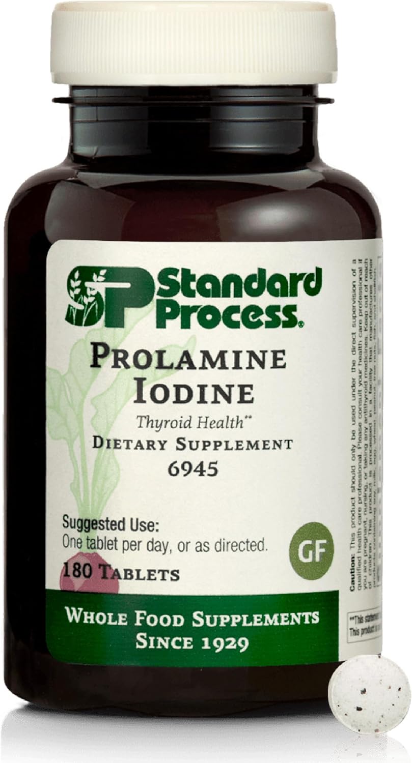 Standard Process Prolamine Iodine, Thyroid & Endocrine Support, 180 Tablets