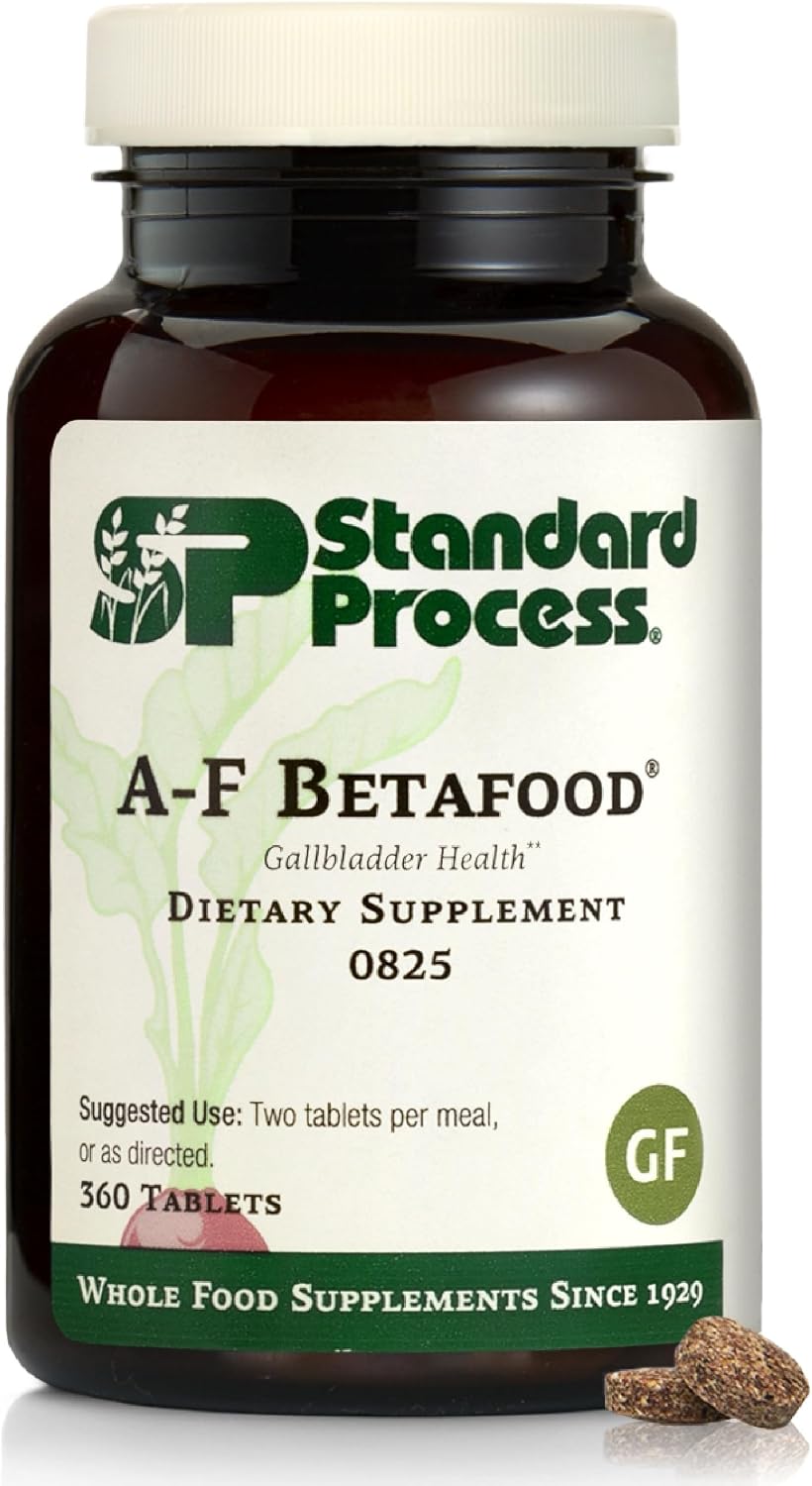 Standard Process A-F Betafood, Gallbladder Supplement, 360 Tablets