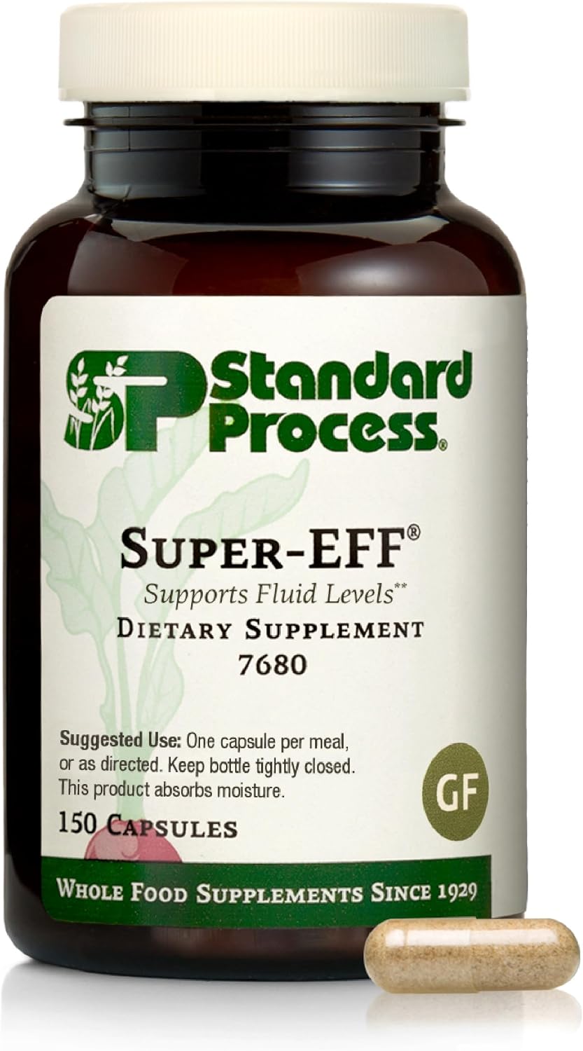 Standard Process Super-EFF, Fluid & Energy Level Support, 150 Capsules