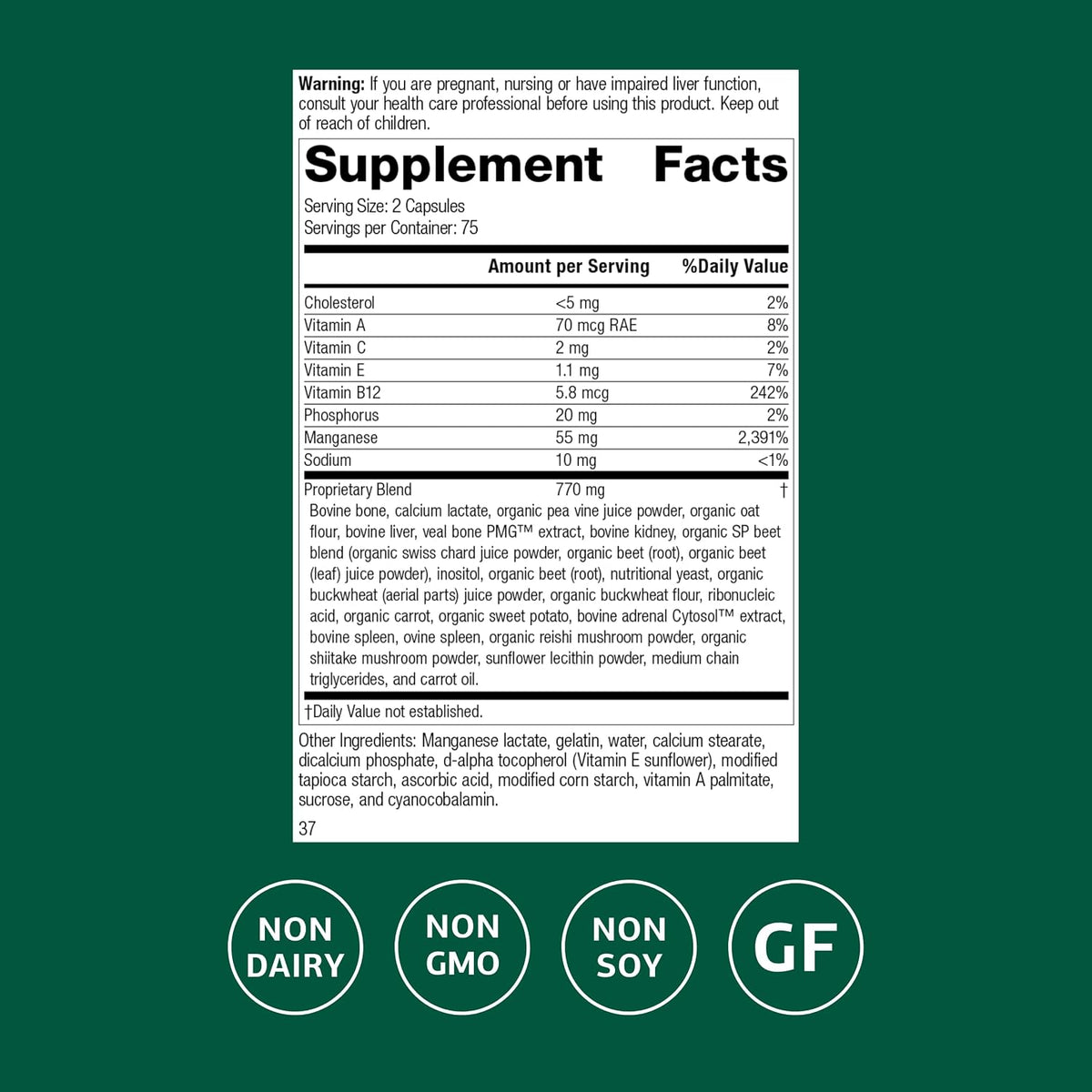 Standard Process Ligaplex I, Ligament, Cartilage & Joint, 150 Capsules