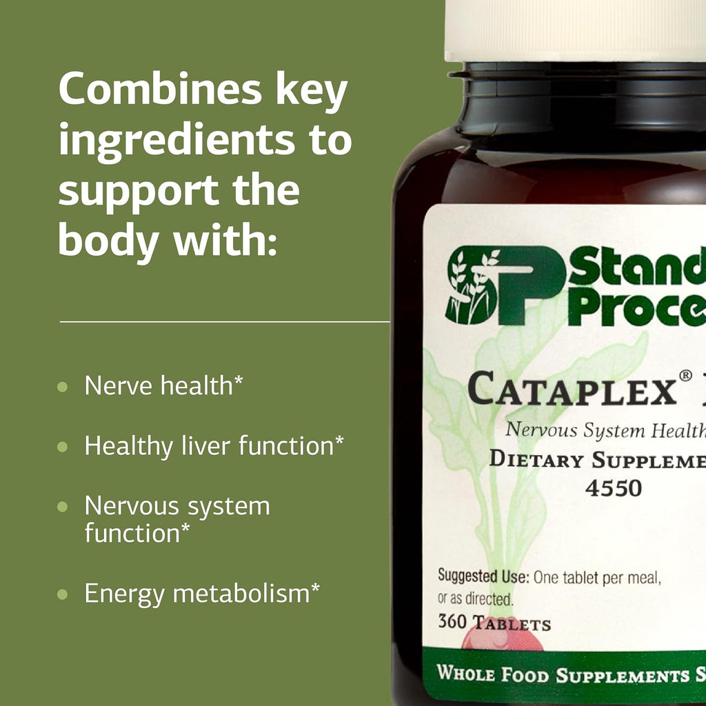 Standard Process Cataplex B2, Nervous System & Brain Health, 360 Tablets