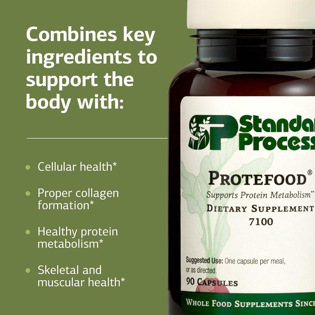 Standard Process Protefood, Whole Food Protein Metabolism Aid, 90 Capsules