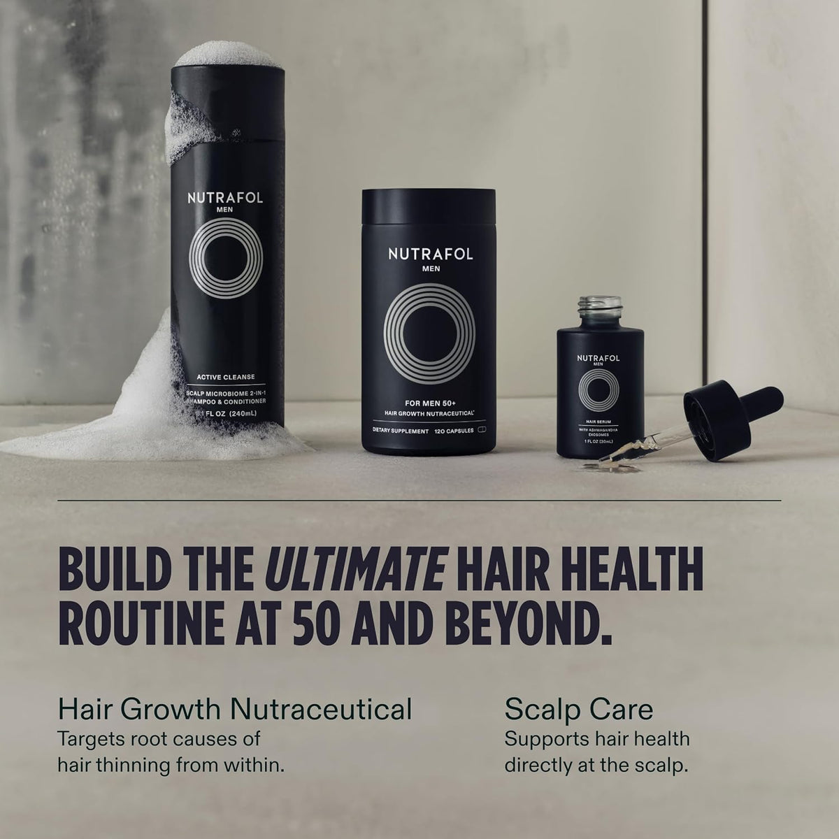 Nutrafol Men 50+ Hair Growth Supplements, Age 50+