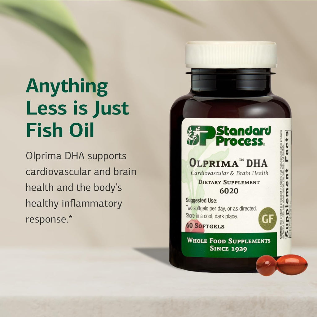 Standard Process Olprima DHA, Omega-3s for Heart Health, 60 Softgels
