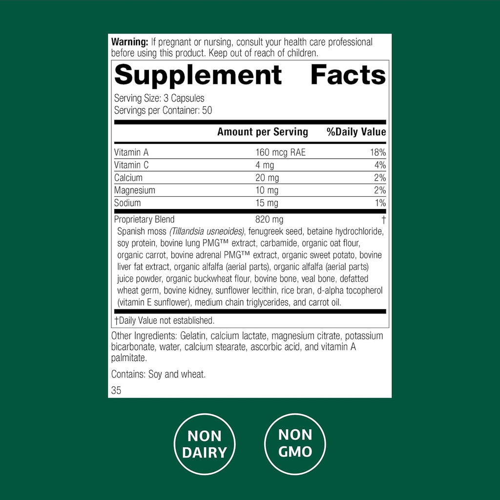 Standard Process Allerplex, Lung Health Support Supplement, 150 Capsules