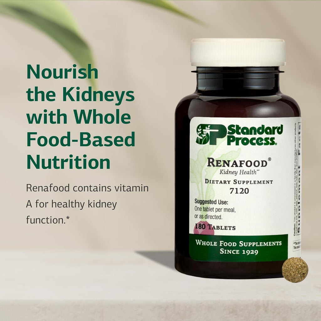 Standard Process Renafood, Kidney Function Support Supplement, 180 Tablets