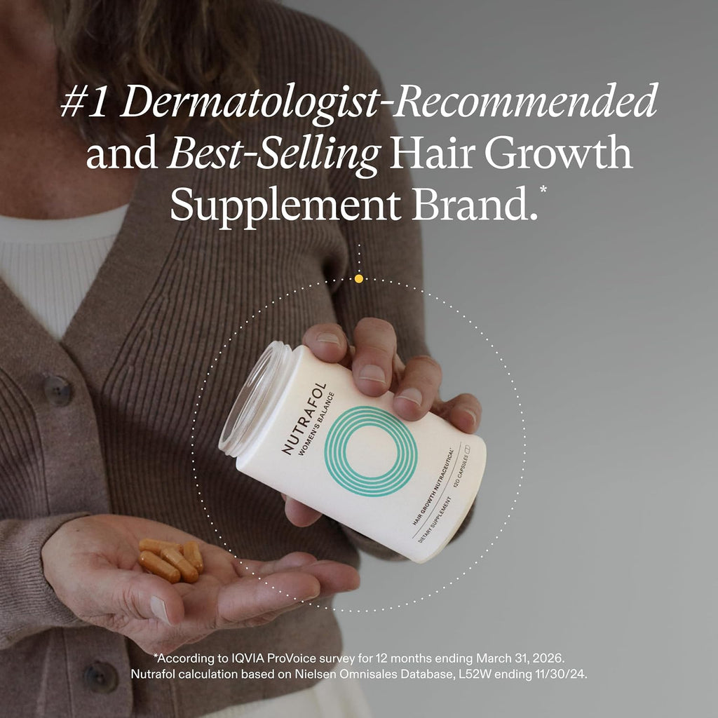 Nutrafol Women's Balance Hair Growth Supplements, Age 45+, 2-Month Bundle