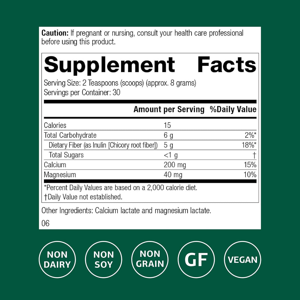 Standard Process Prebiotic Inulin, Gut Health & Immune Support, 9 oz