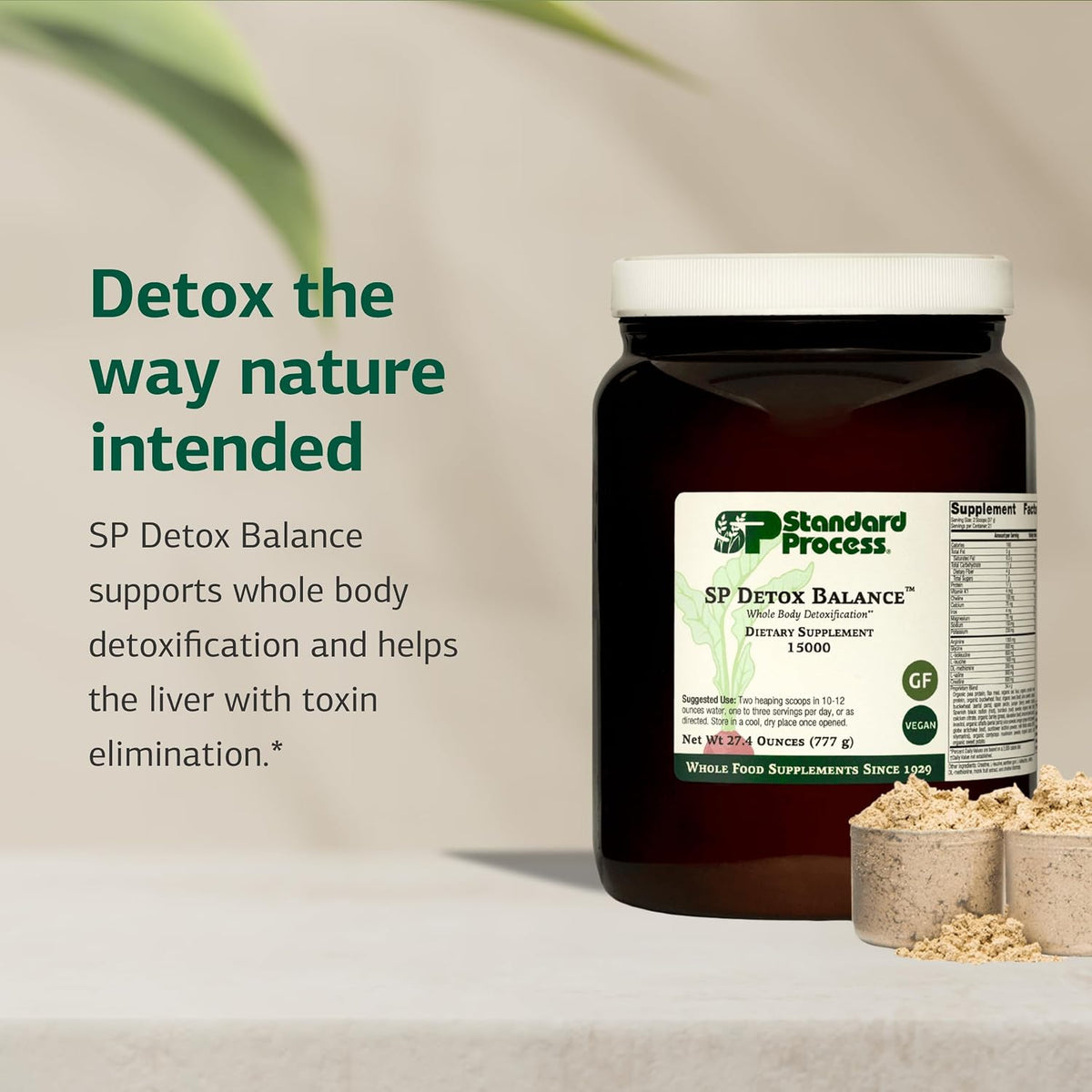 Standard Process SP Detox Balance, Detox Cleanse Supplement, 28 oz