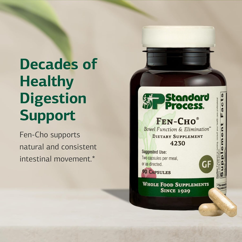 Standard Process Fen-Cho, Digestive & Gut Health Supplement, 90 Capsules