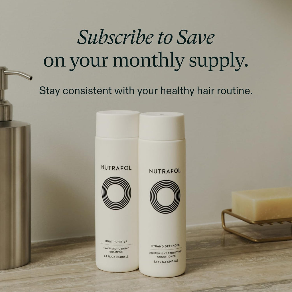 Nutrafol Shampoo, Cleanse and Hydrate Hair and Scalp, Improves Hair Volume, Strength and Texture, Physician-formulated for Thinning Hair, Color Safe, Sulfate Free