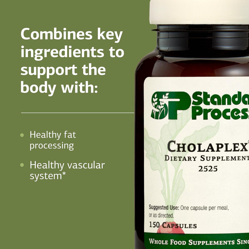 Standard Process Cholaplex, Heart & Liver Support Supplement, 150 Capsules