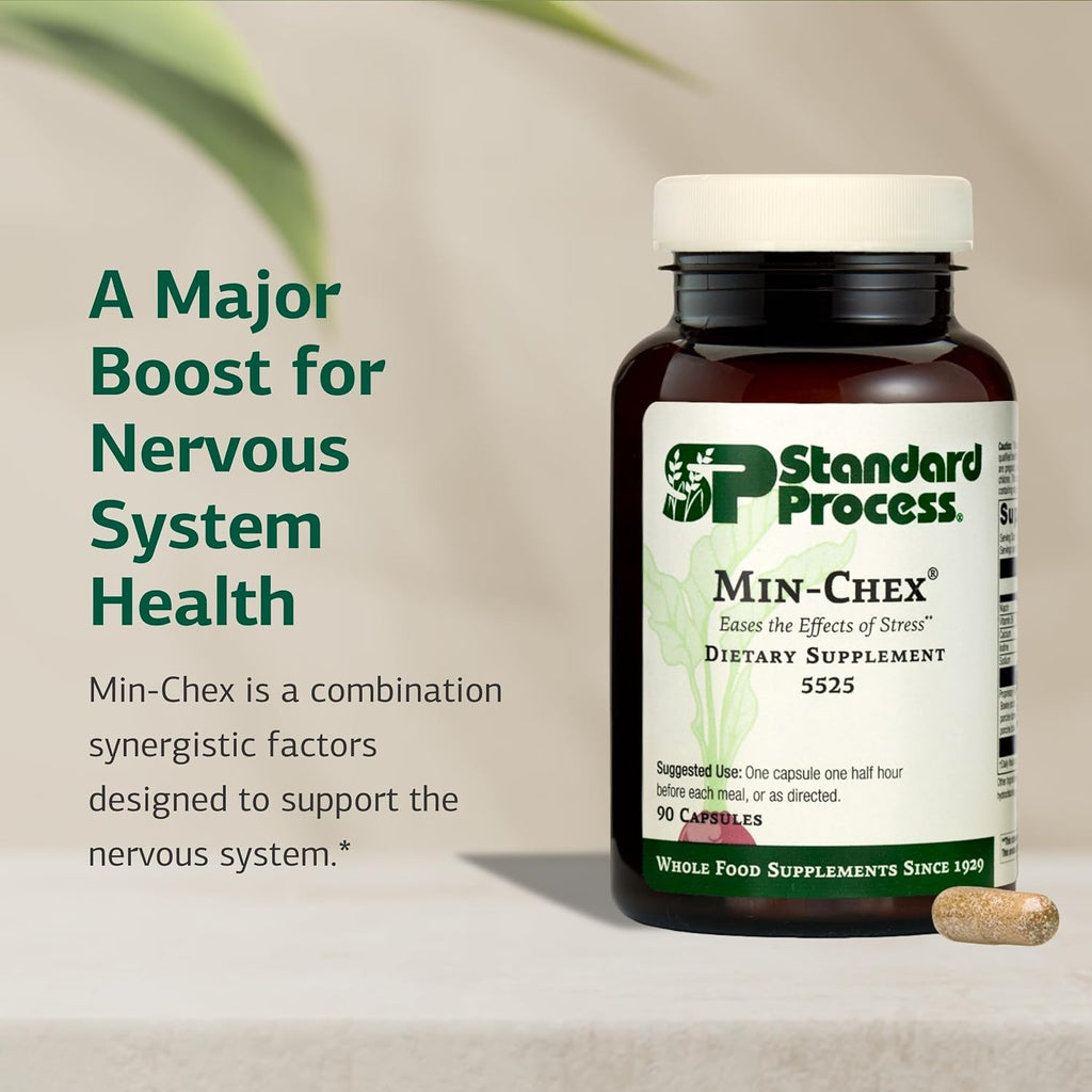 Standard Process Min-Chex, Nervous System & Stress Support, 90 Capsules