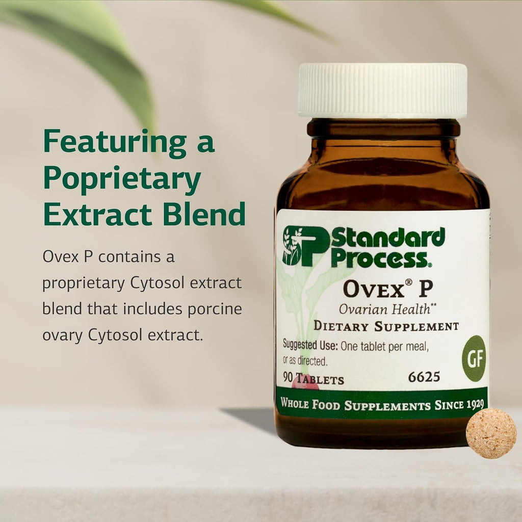 Standard Process Ovex P, Whole Food-Based Health Support, 90 Tablets