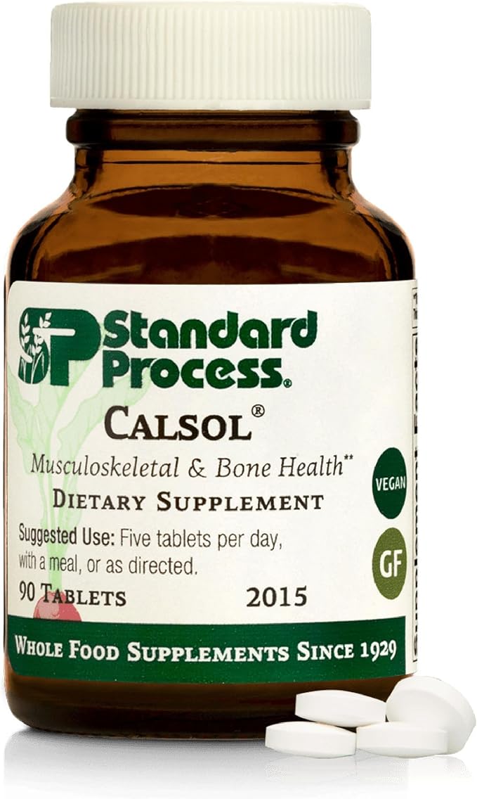 Standard Process Calsol, Musculoskeletal & Bone Health Support, 90 Tablets