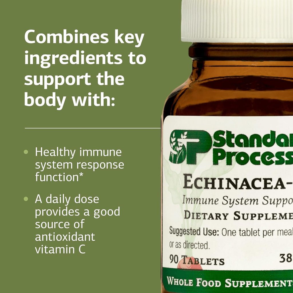 Standard Process Echinacea-C, Immune System Support Supplement, 90 Tablets