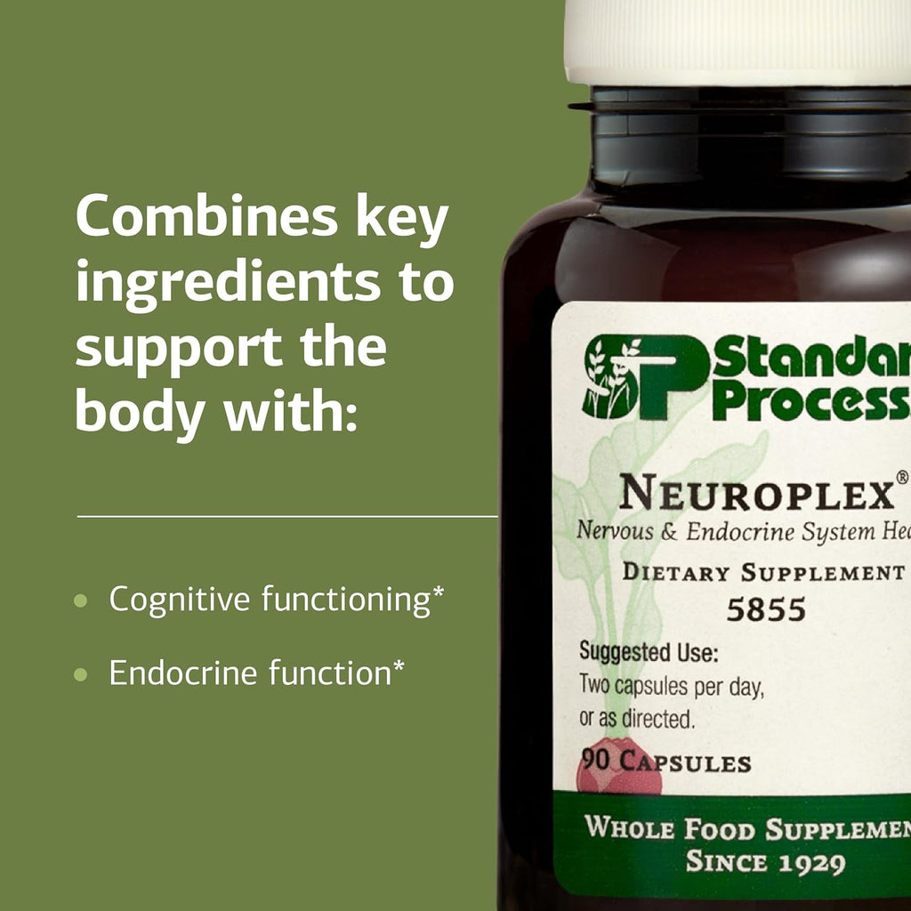 Standard Process Neuroplex, Nervous & Endocrine System Support, 90 Capsules