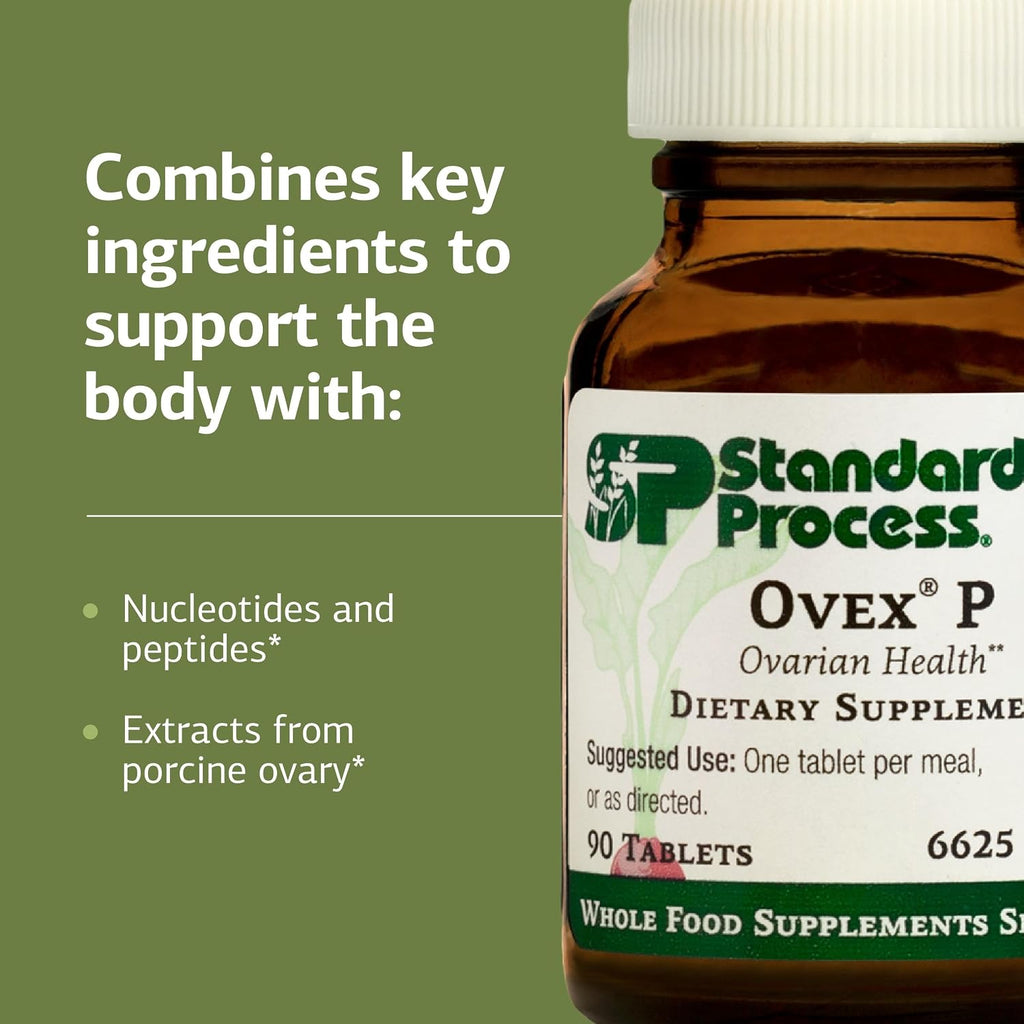 Standard Process Ovex P, Whole Food-Based Health Support, 90 Tablets