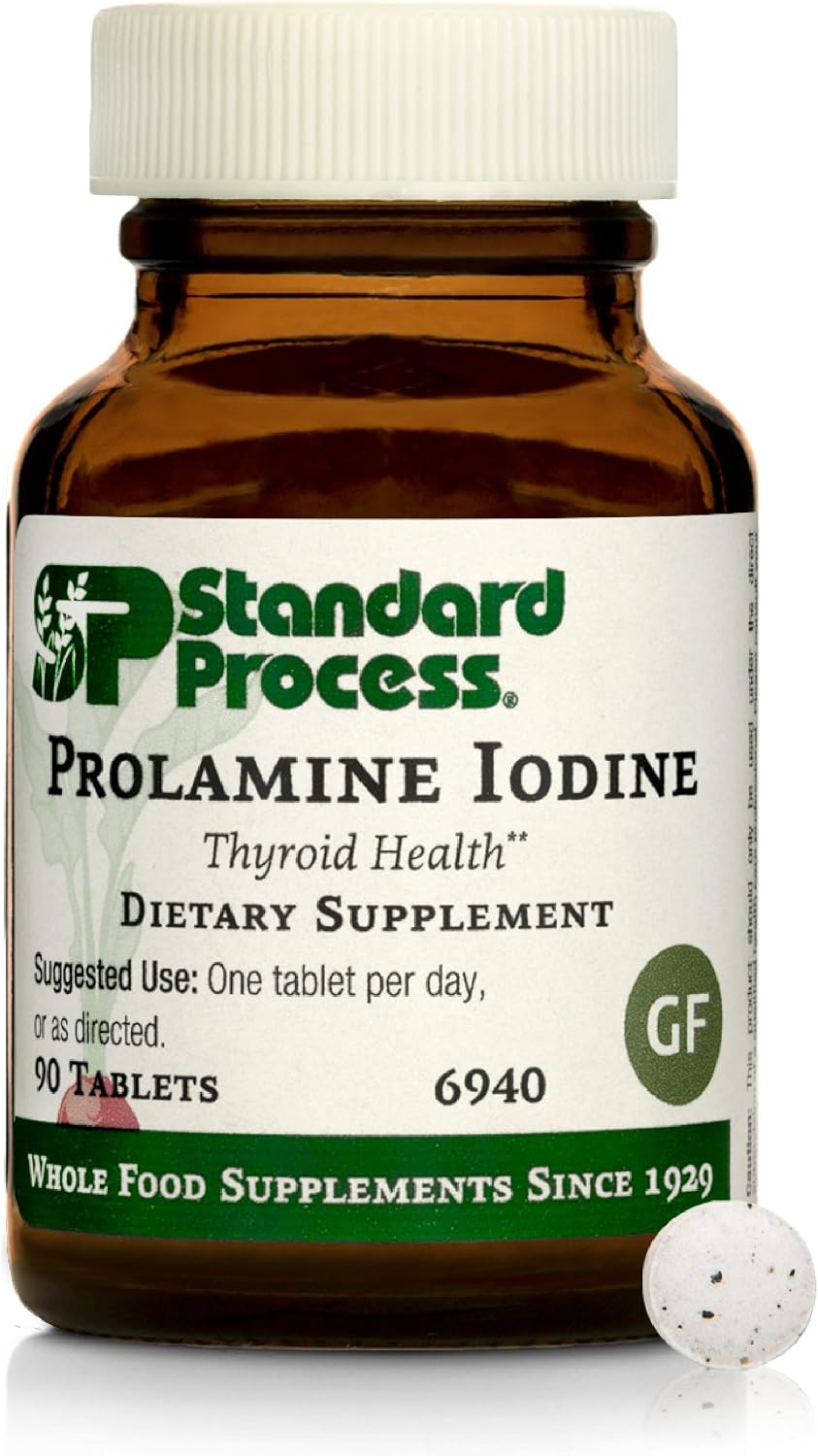 Standard Process Prolamine Iodine, Thyroid & Endocrine Support, 90 Tablets
