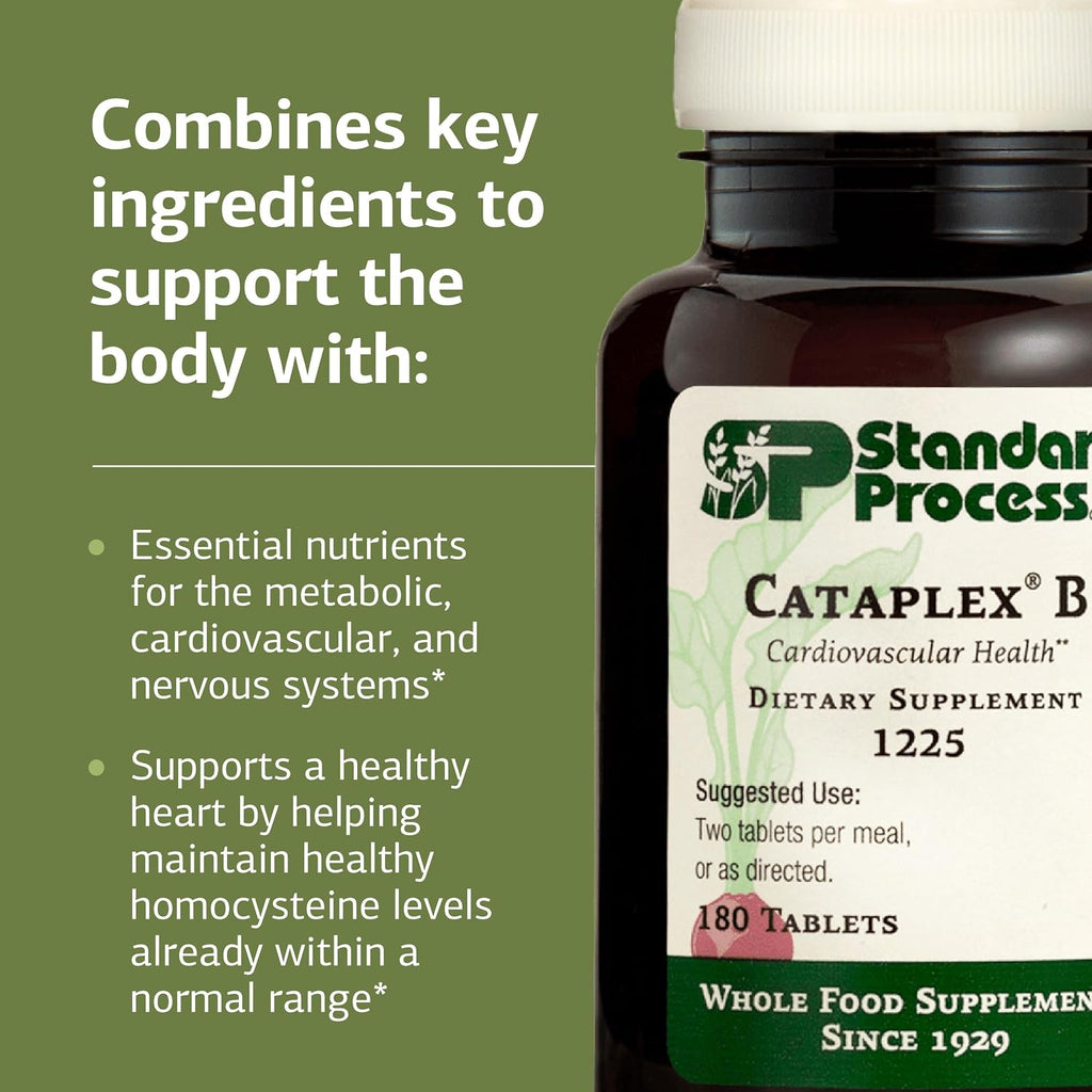 Standard Process Cataplex B, Nervous System & Heart Health, 180 Tablets