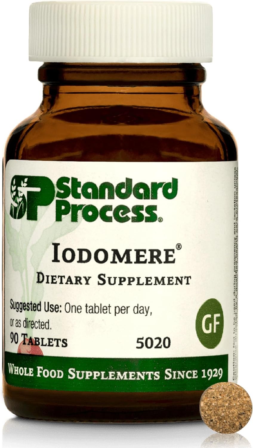Standard Process Iodomere, Thyroid Hormone Production Suupport, 90 Tablets