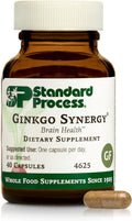 Standard Process Ginkgo Synergy, Brain Health & Antioxidant, 40 Capsules