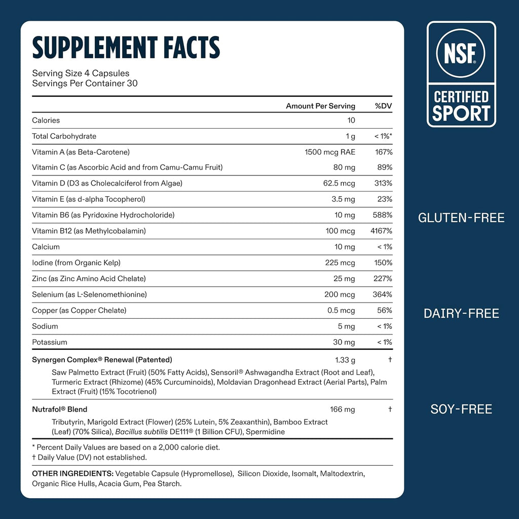 Nutrafol Men 50+ Hair Growth Supplements, Age 50+
