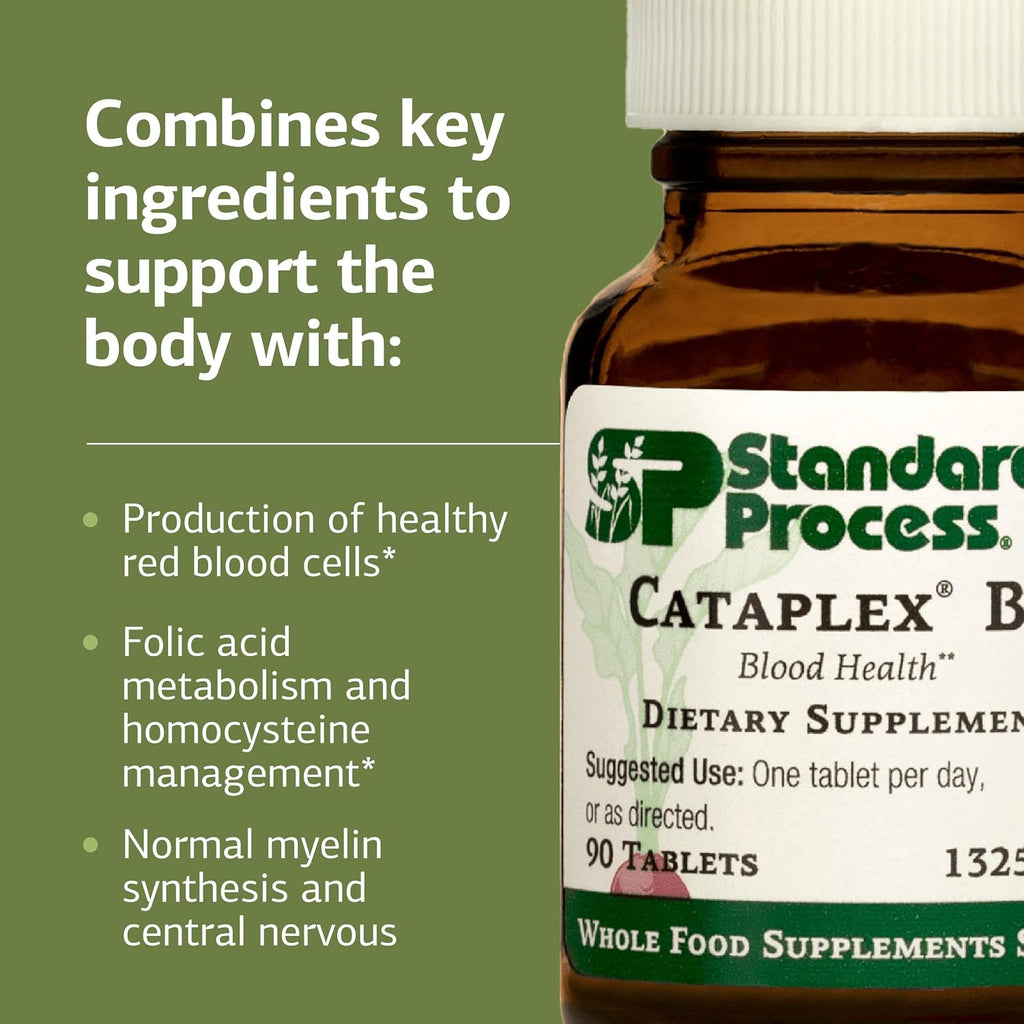 Standard Process Cataplex B12, Blood & Nervous System Support, 90 Tablets