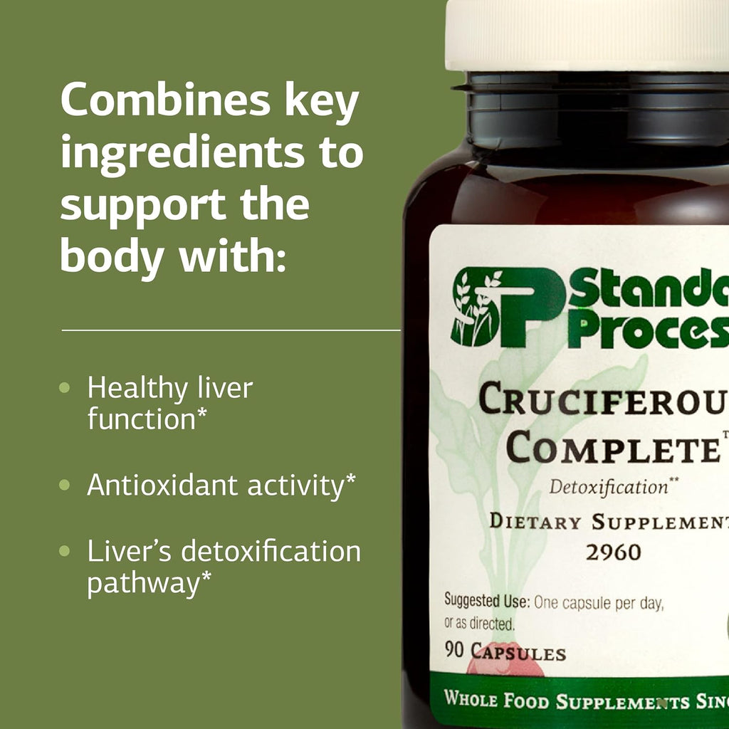 Standard Process Cruciferous Complete, Detox & Liver Support, 90 Capsules