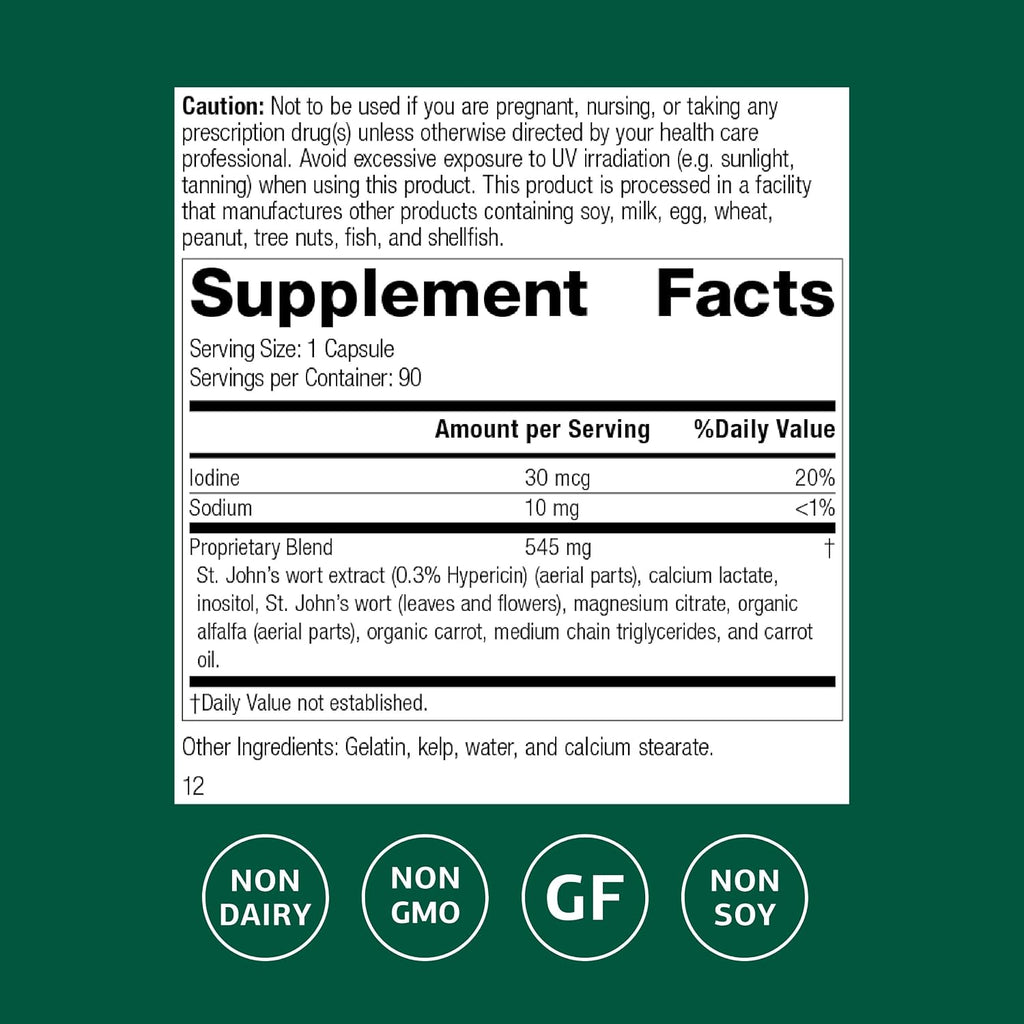 Standard Process St. John's Wort-IMT, for Sleep & Relaxation, 90 Capsules
