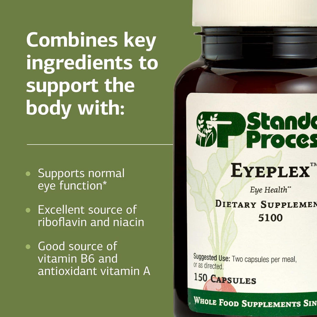 Standard Process Eyeplex, Vascular & Eye Health Supplement, 150 Capsules