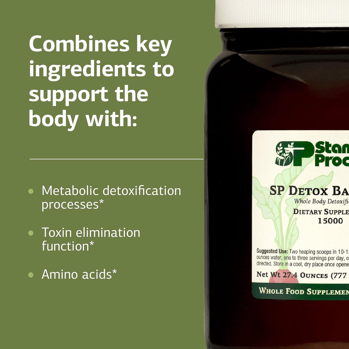 Standard Process SP Detox Balance, Detox Cleanse Supplement, 28 oz