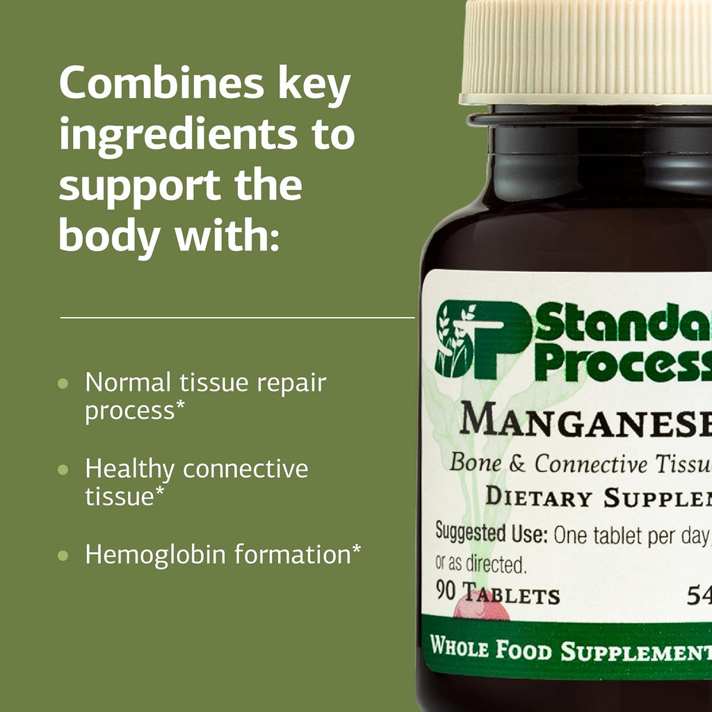 Standard Process Manganese B12, Bone & Connective Tissue, 90 Tablets