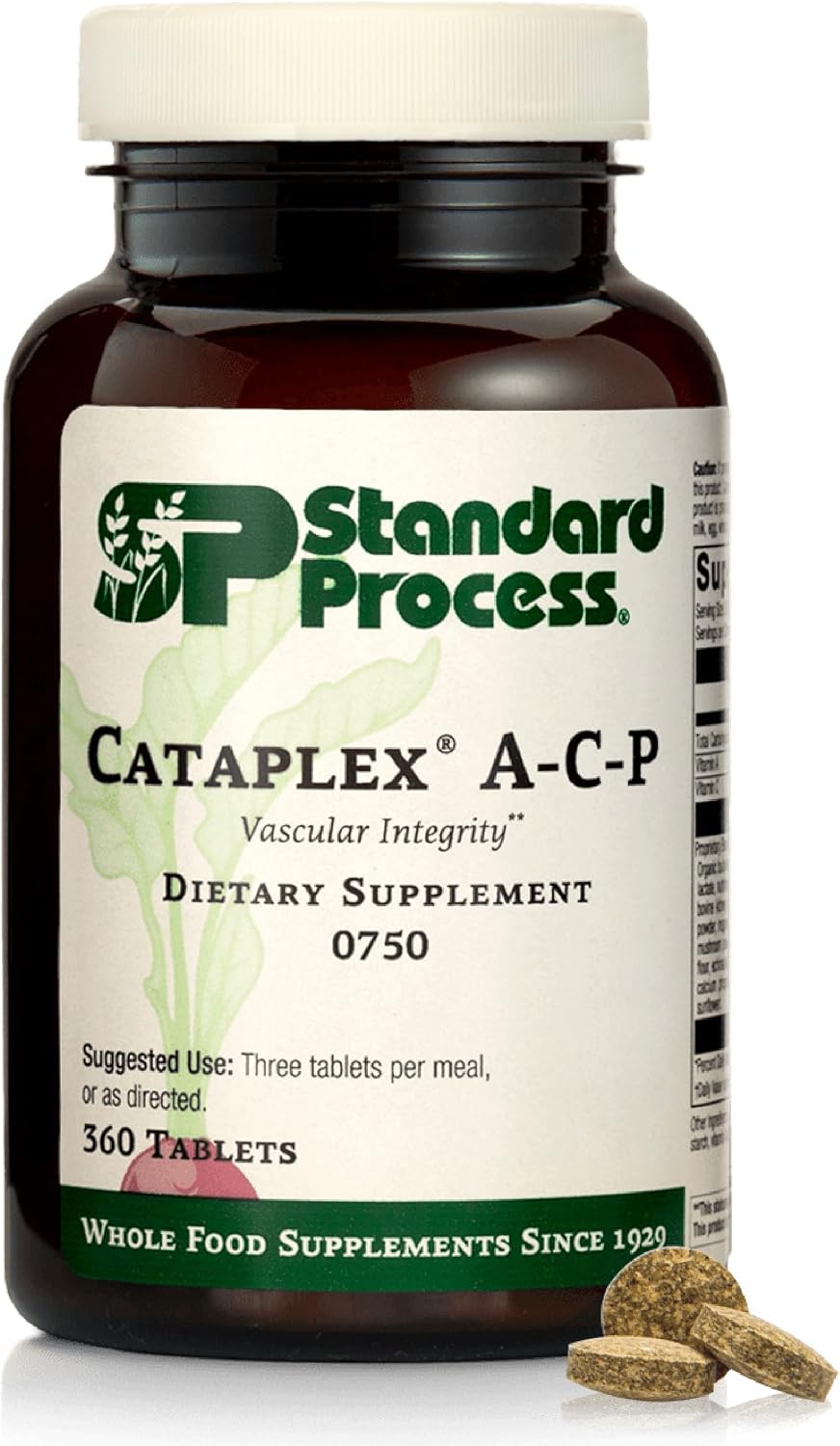 Standard Process Cataplex A-C-P, Cell, Tissue & Immune Support, 360 Tablets